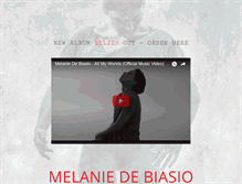 Tablet Screenshot of melaniedebiasio.com